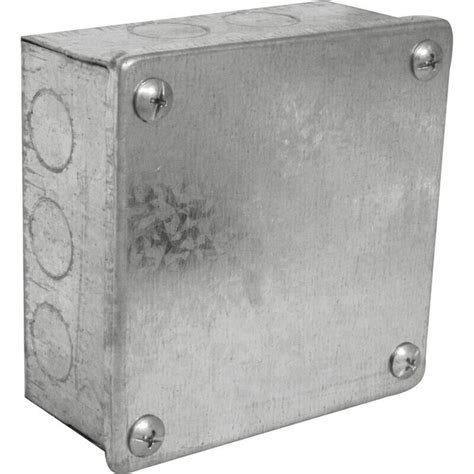 4x4 metal adaptable box|galvanised adaptable box with knockouts.